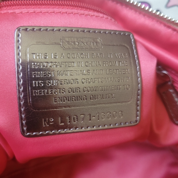 Coach Poppy Graffiti Floral Art Bag 16306 - Picture 7 of 11